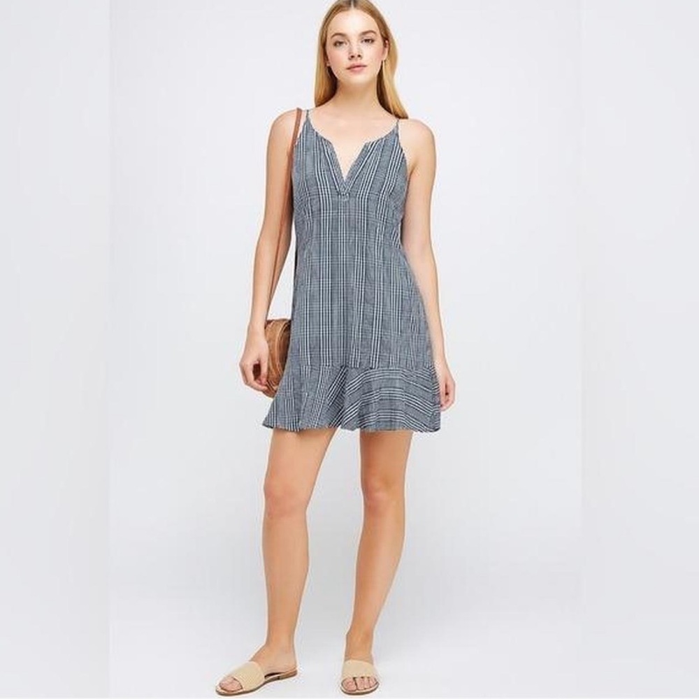 J. Crew Blue and White Striped Dress